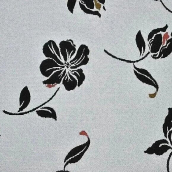 Zara Mini Floral Jacquard Skirt Baby Blue A-Line  Size Small - Picture 6 of 9